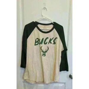 Milwaukee Bucks — Fanatics Long Sleeve Giannis Antetokounmpo Shirt Size 2XL